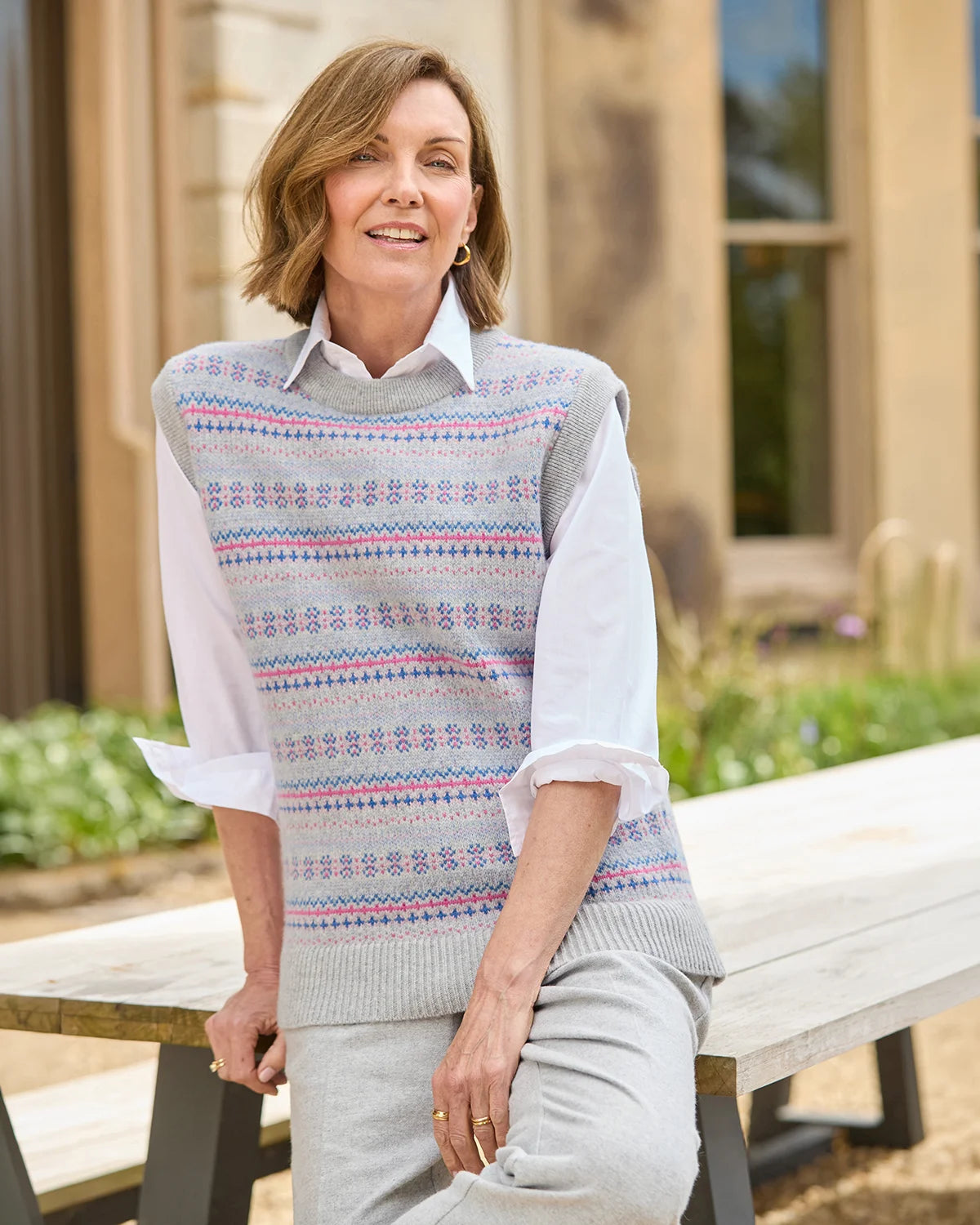 Mary Fairisle Pure Lambswool Slipover