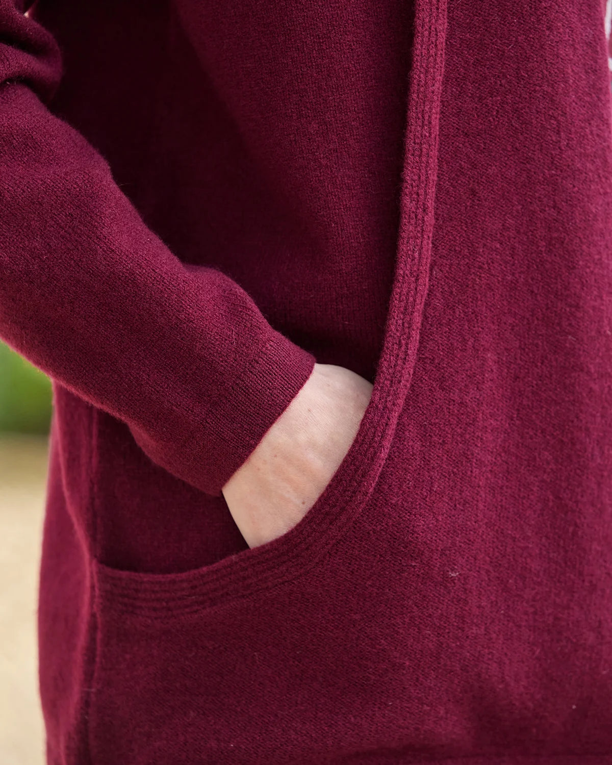 Sienna Edge to Edge Cardigan - Merlot