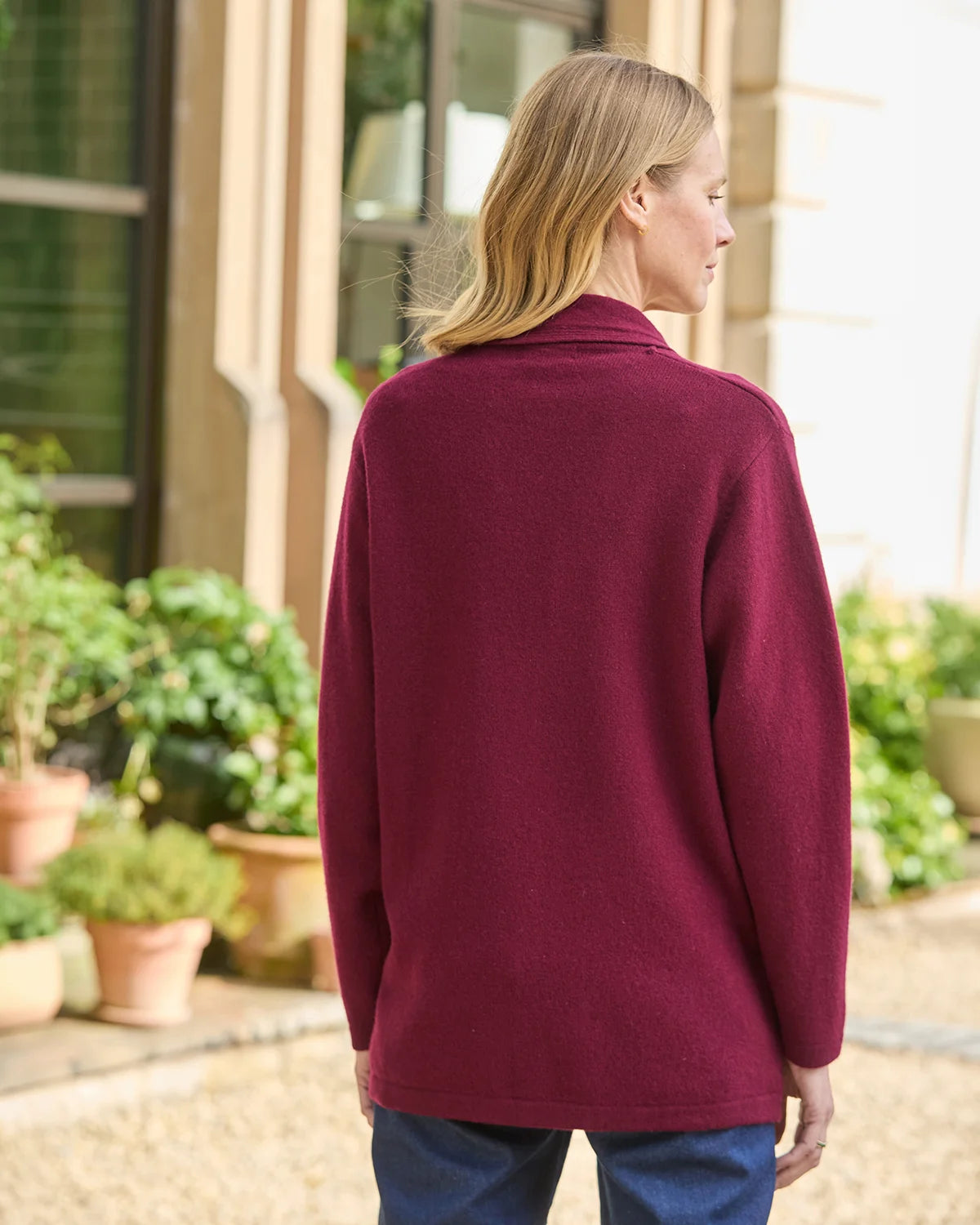 Sienna Edge to Edge Cardigan - Merlot