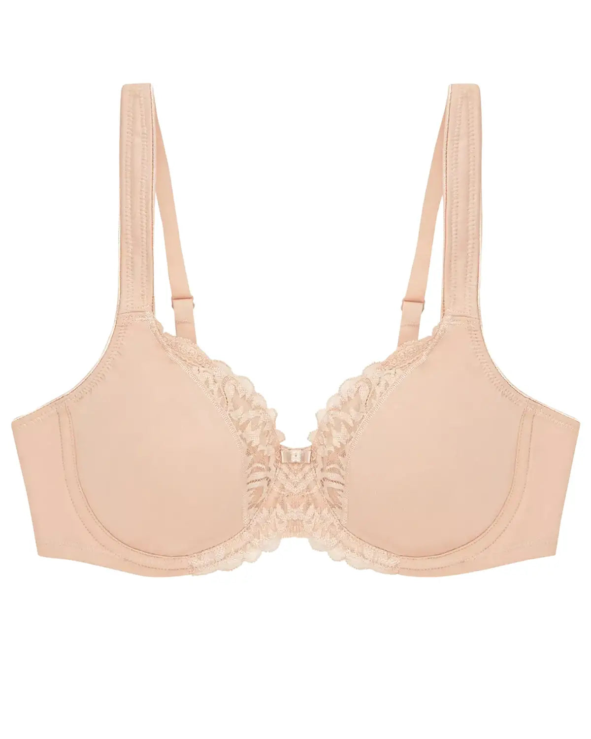 Triumph Modern Lace & Cotton Underwired Bra - Beige
