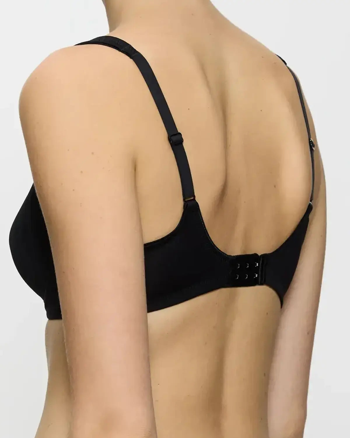 Triumph Modern Lace & Cotton Underwired Bra - Black