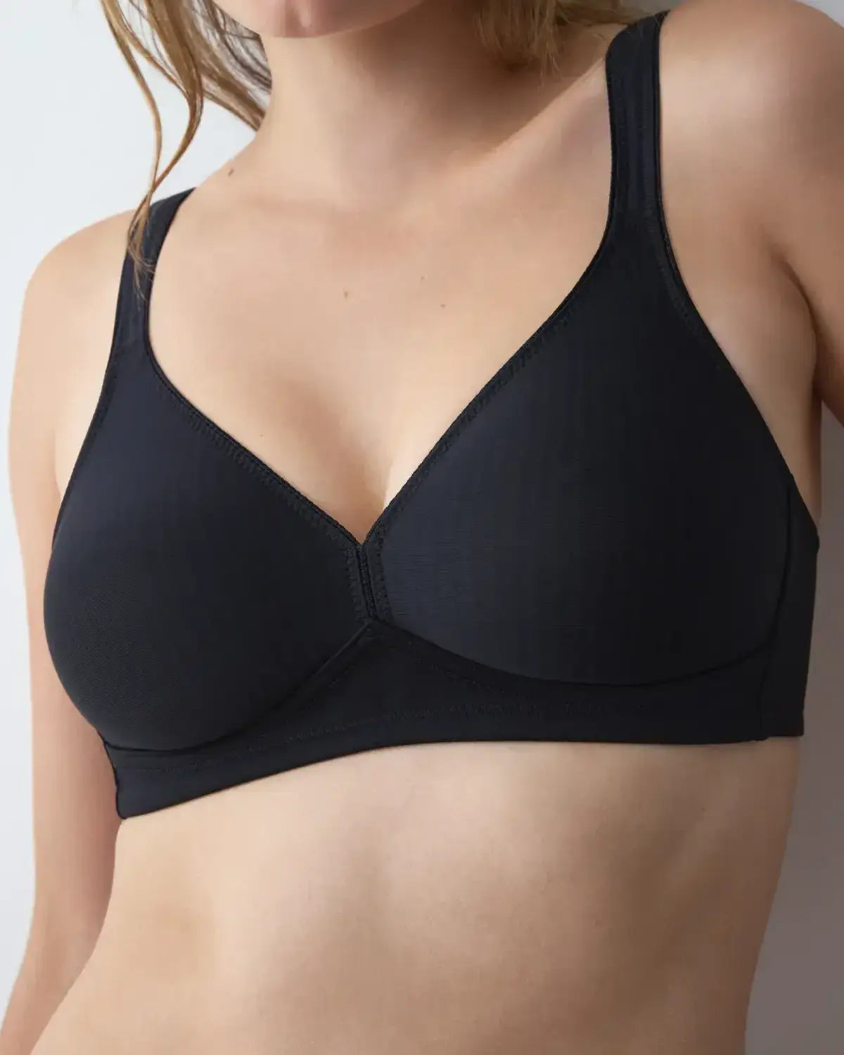 Triumph Modern Soft Cotton Non-Wired Bra - Black