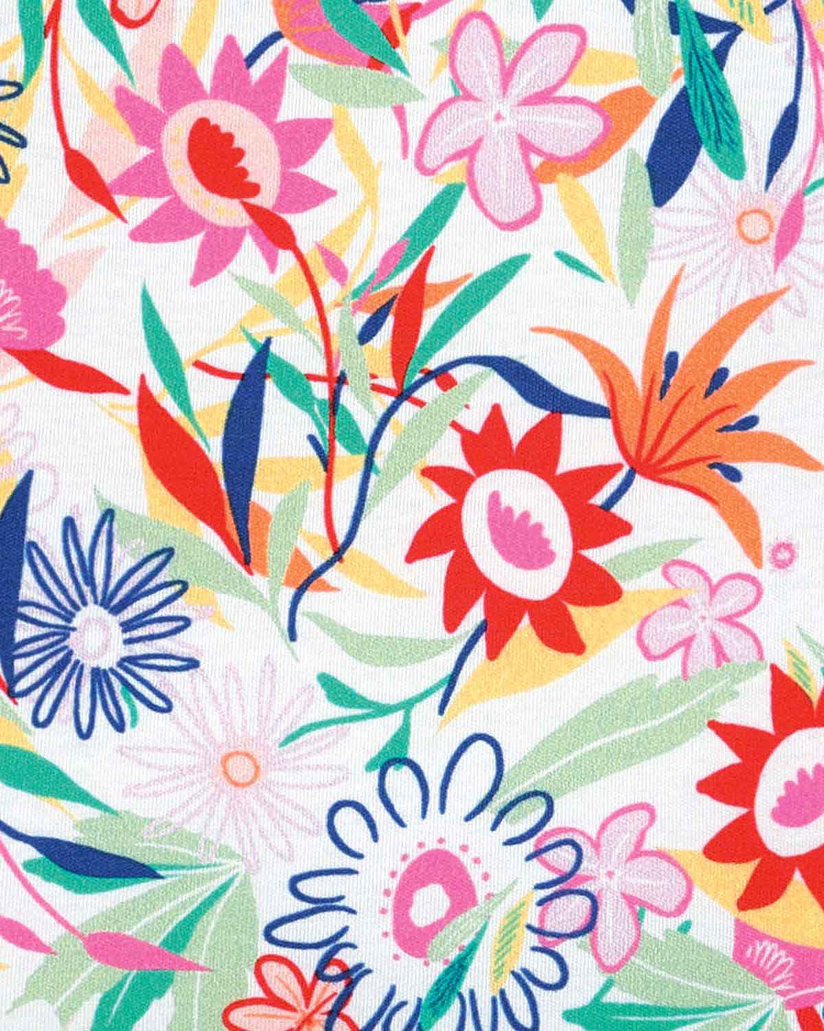 Thea Floral Cotton Short Sleeved Polo Top - Image 4 - Country Collection