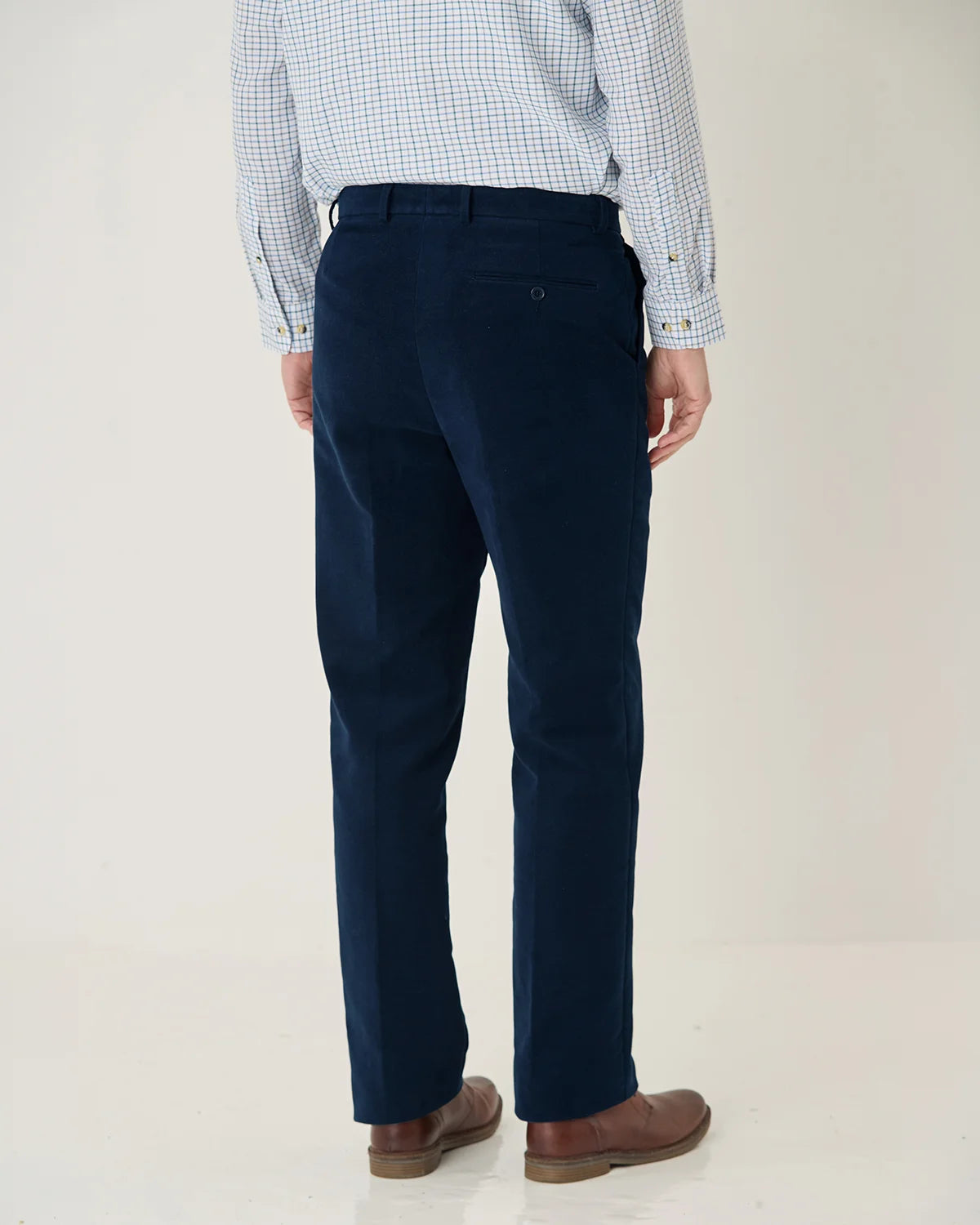 Moleskin Trousers Mens - Navy