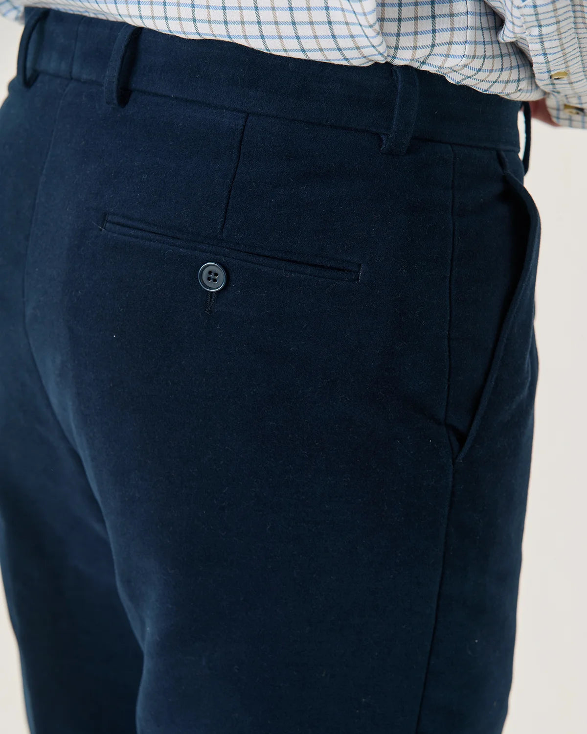 Moleskin Trousers Mens - Navy