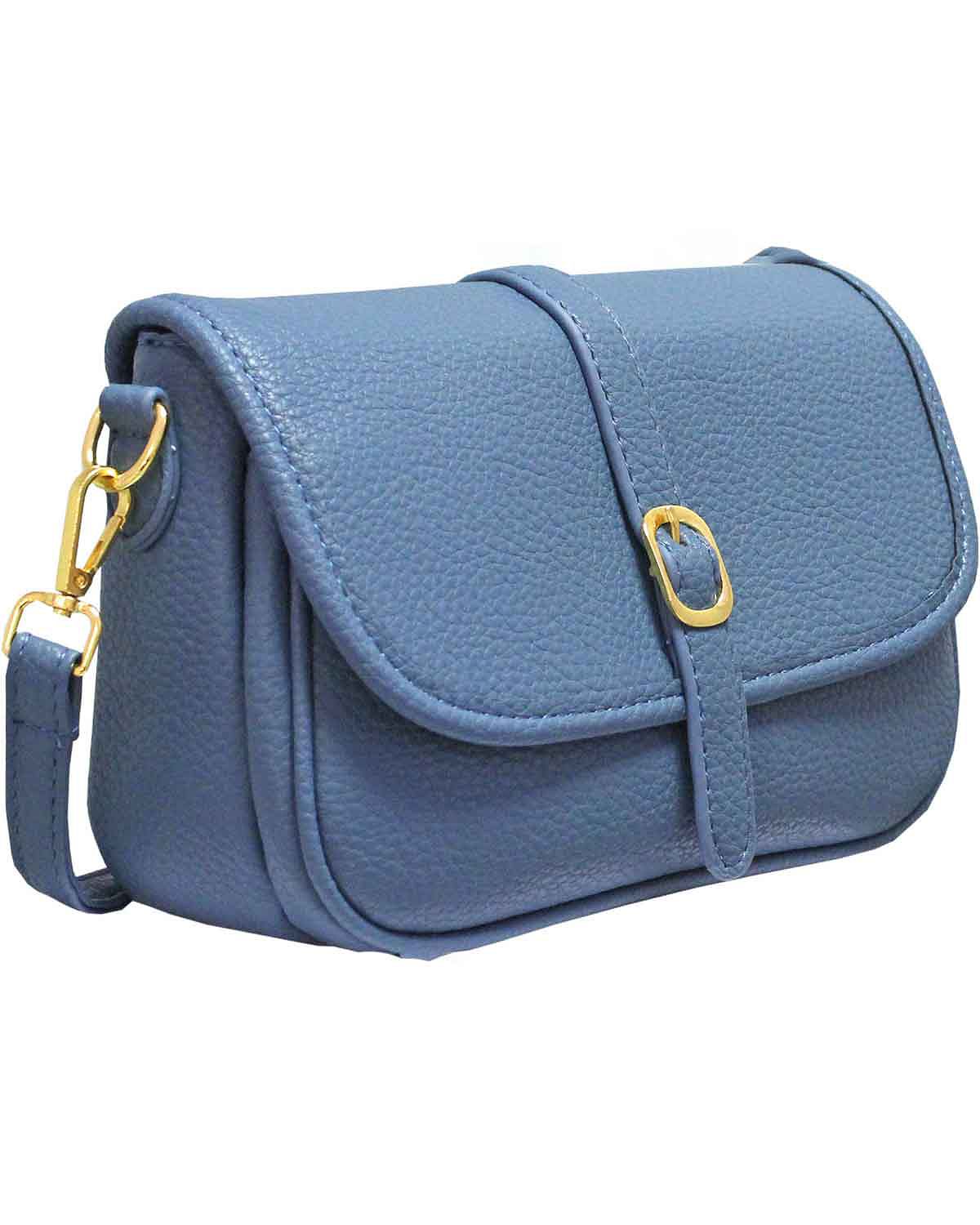 Rhonda Camel Across The Body Handbag - Blue - Country Collection