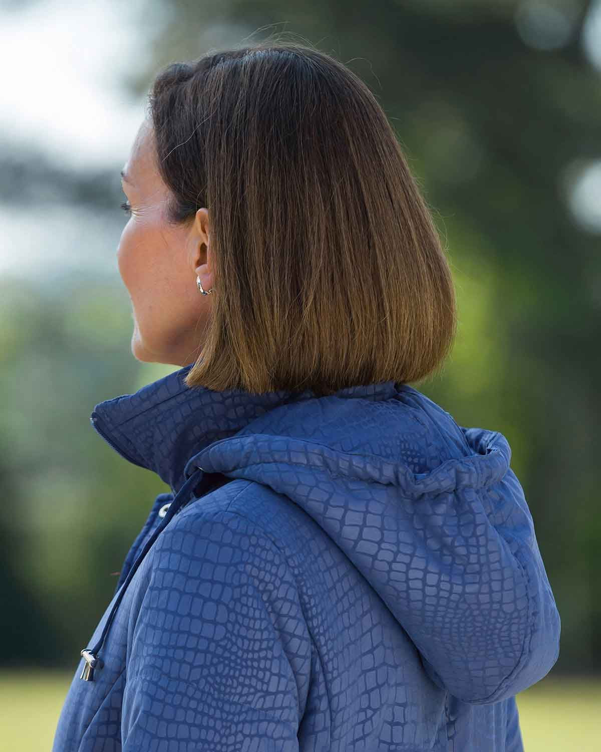 Rosemary Navy Showerproof Coat - Image 2 - Country Collection