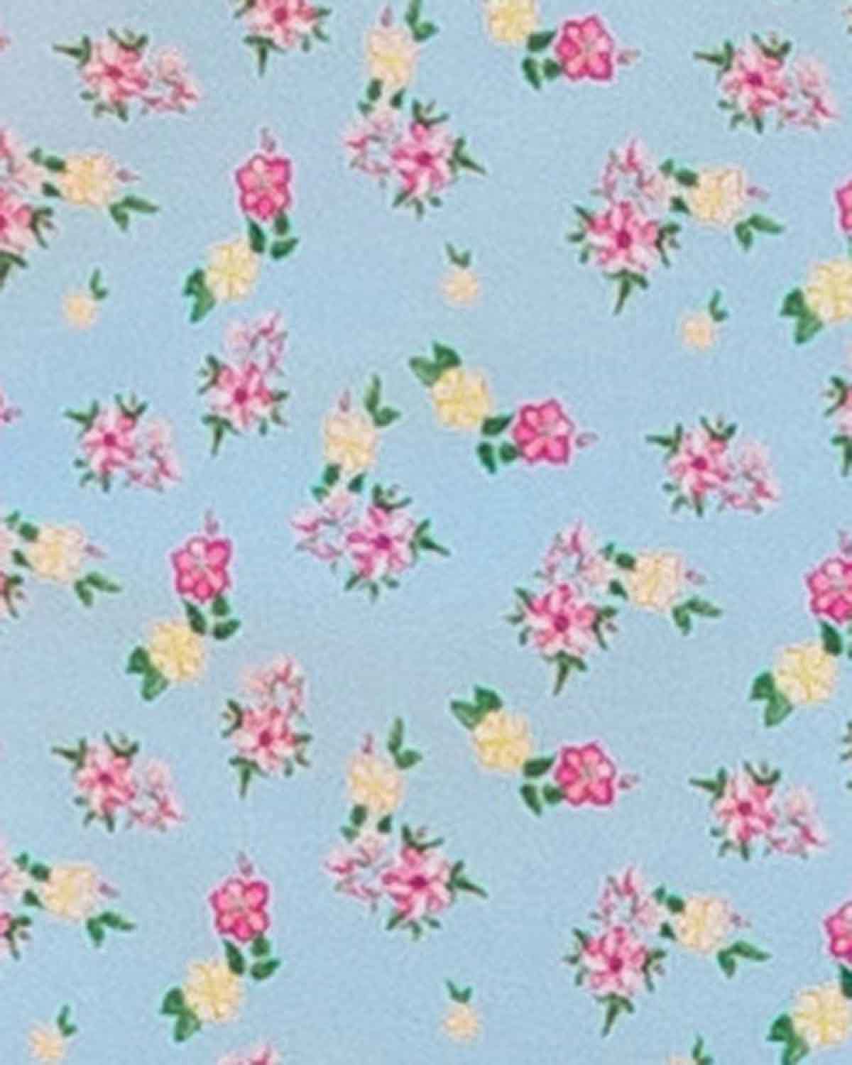 Una Floral Polyester Short Sleeve Blouse - Image 3 - Country Collection