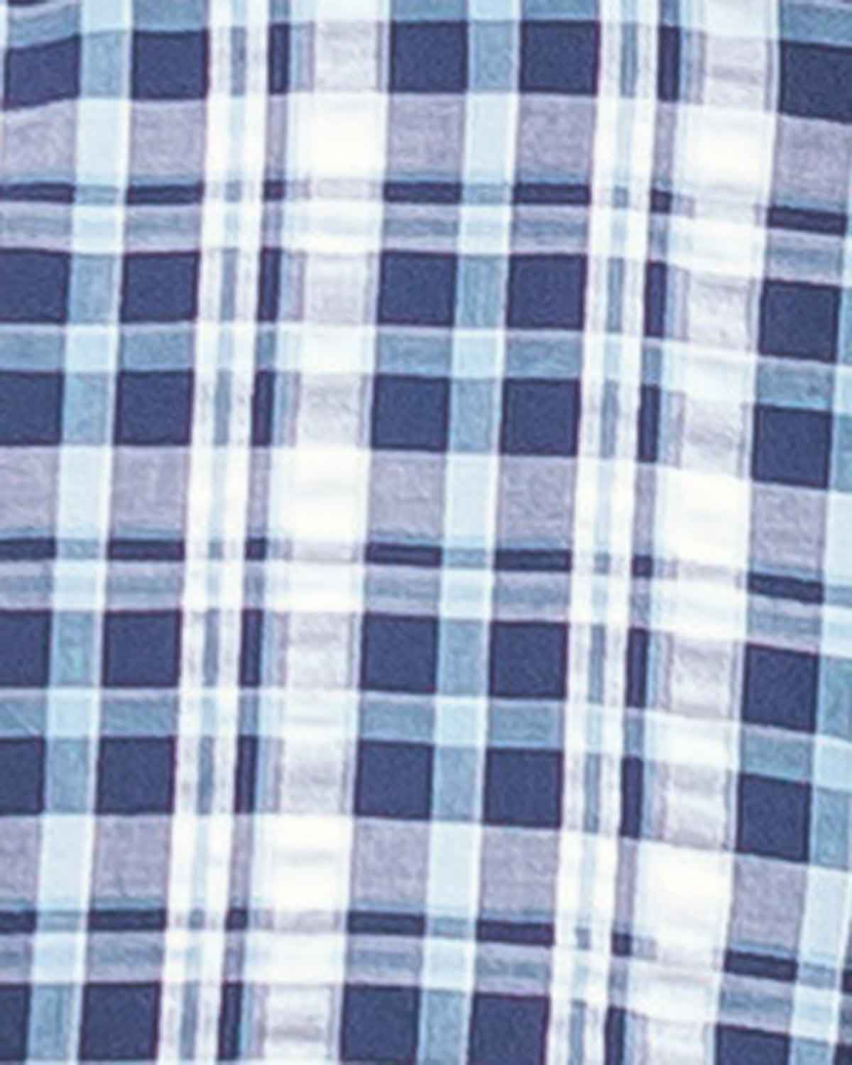 Mens Croyde Short Sleeve Cotton Seersucker Shirt - Image 4 - Country Collection
