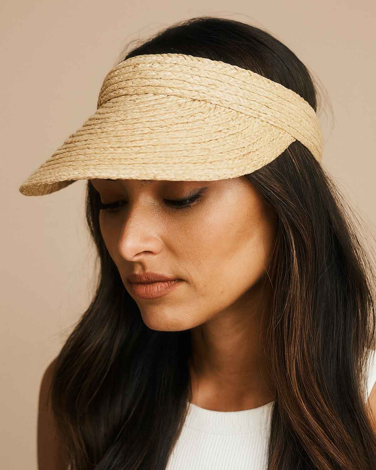Ladies Sun Visor - Natural
