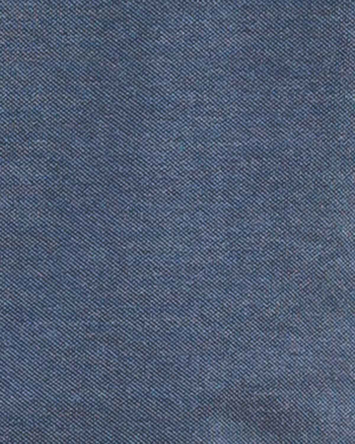 men's Short Sleeve Denim Blue Cotton Polo - Image 3 - Country Collection