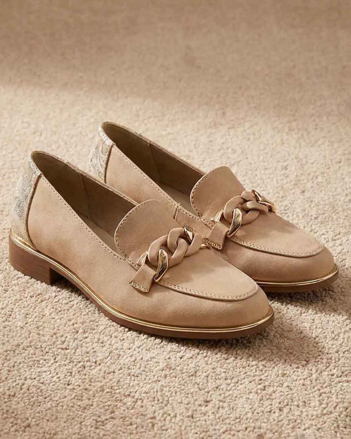 Lunar Merida Slip On Shoe - Beige - Country Collection