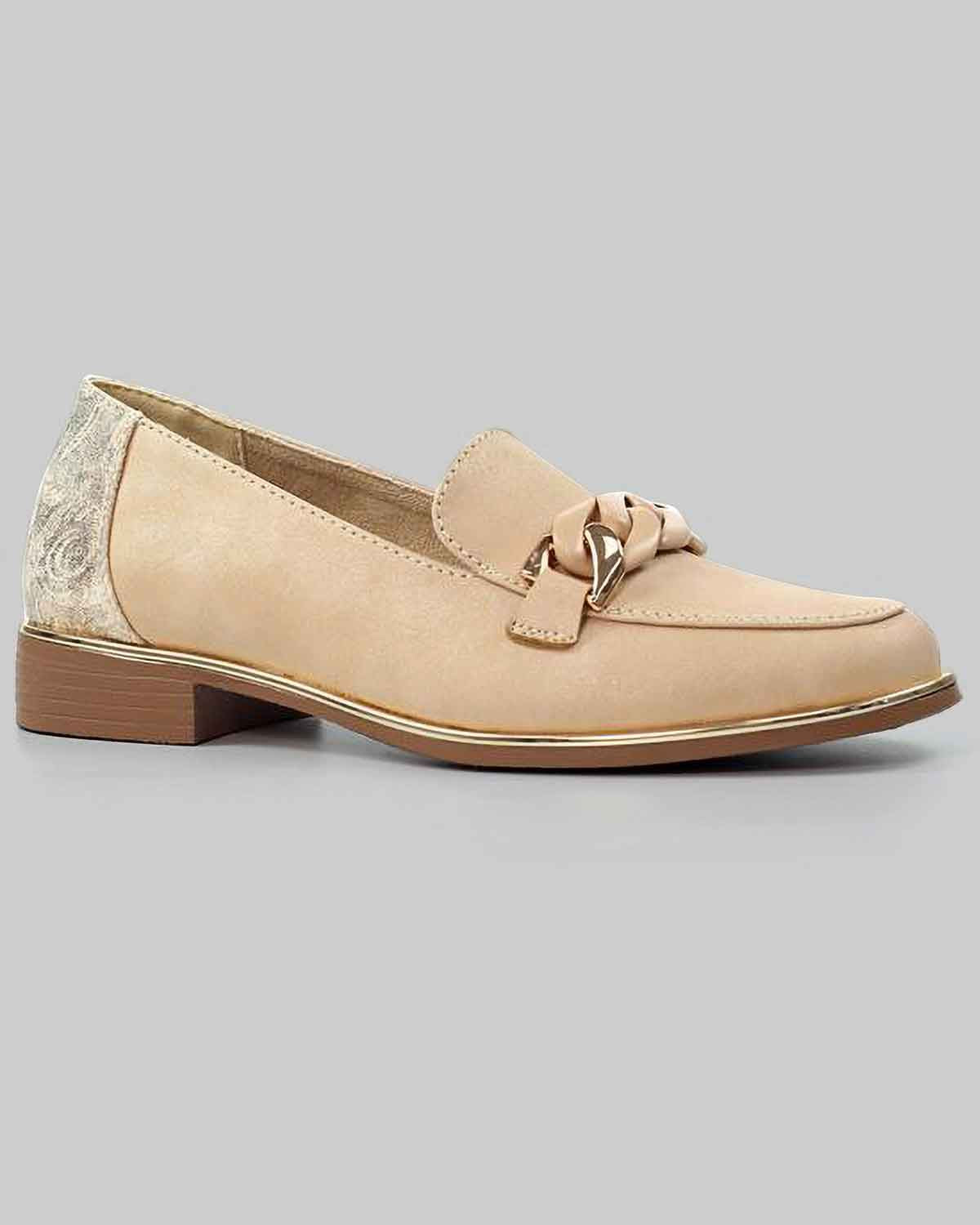 Lunar Merida Slip On Shoe - Beige - Image 2 - Country Collection