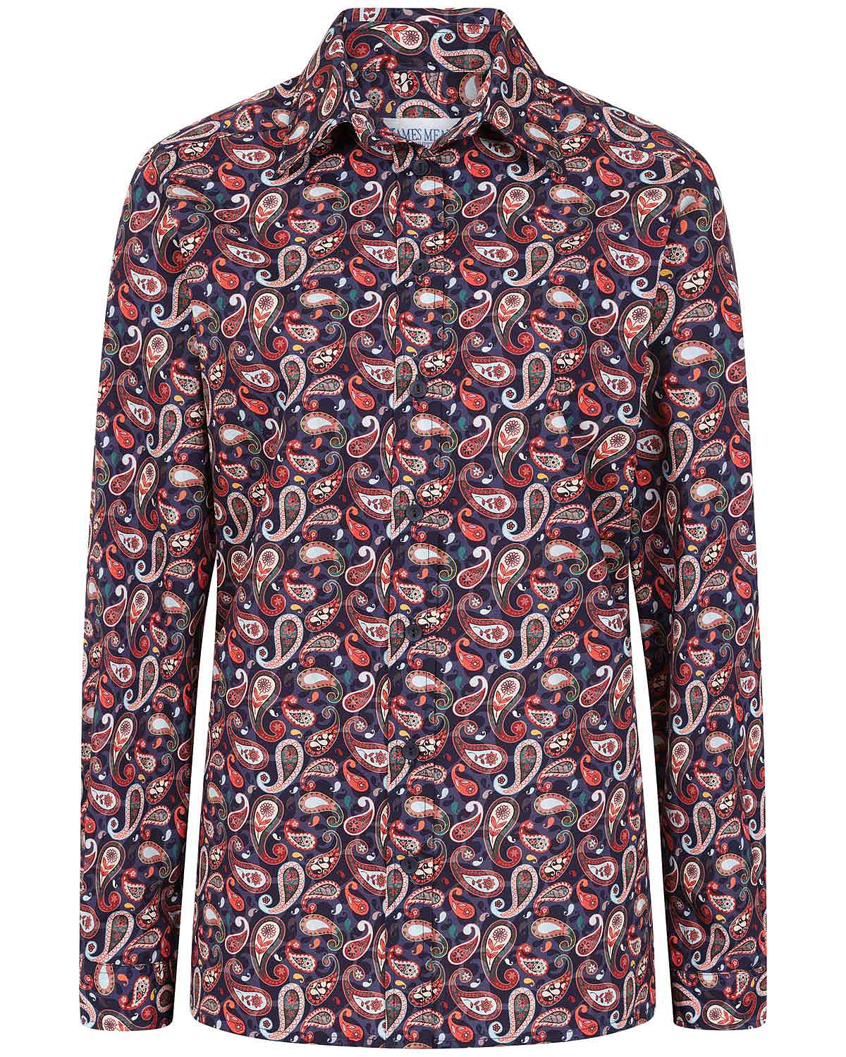 Riley Patterned Pure Cotton Long Sleeve Blouse - Image 3 - Country Collection