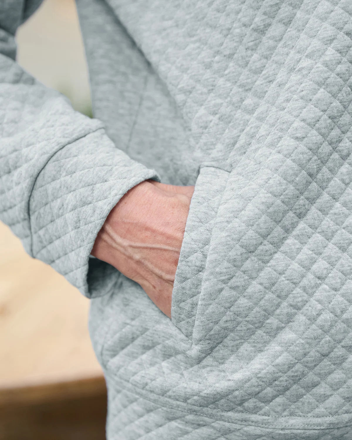 Nova Silver Quilted Leisure Cardigan