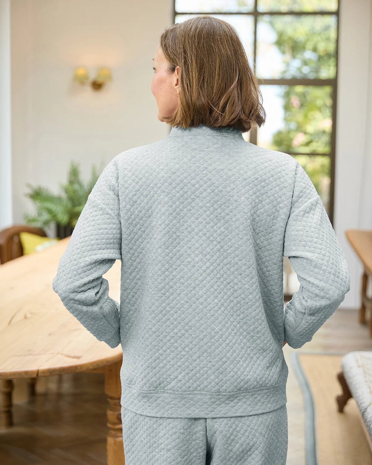 Nova Silver Quilted Leisure Cardigan