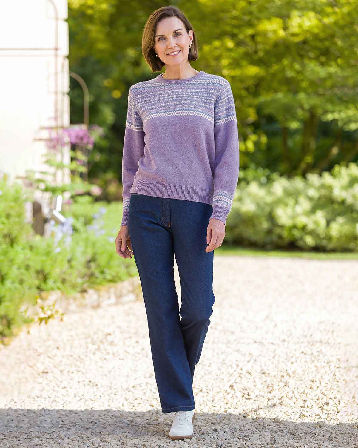 Grace Lambswool Fairisle Jumper - Image 2 - Country Collection