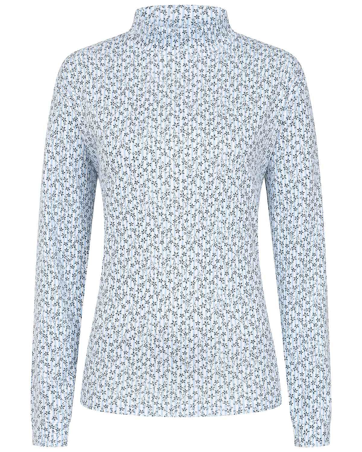 Marie Floral Pure Cotton Turtle Neck Top - Image 3 - Country Collection