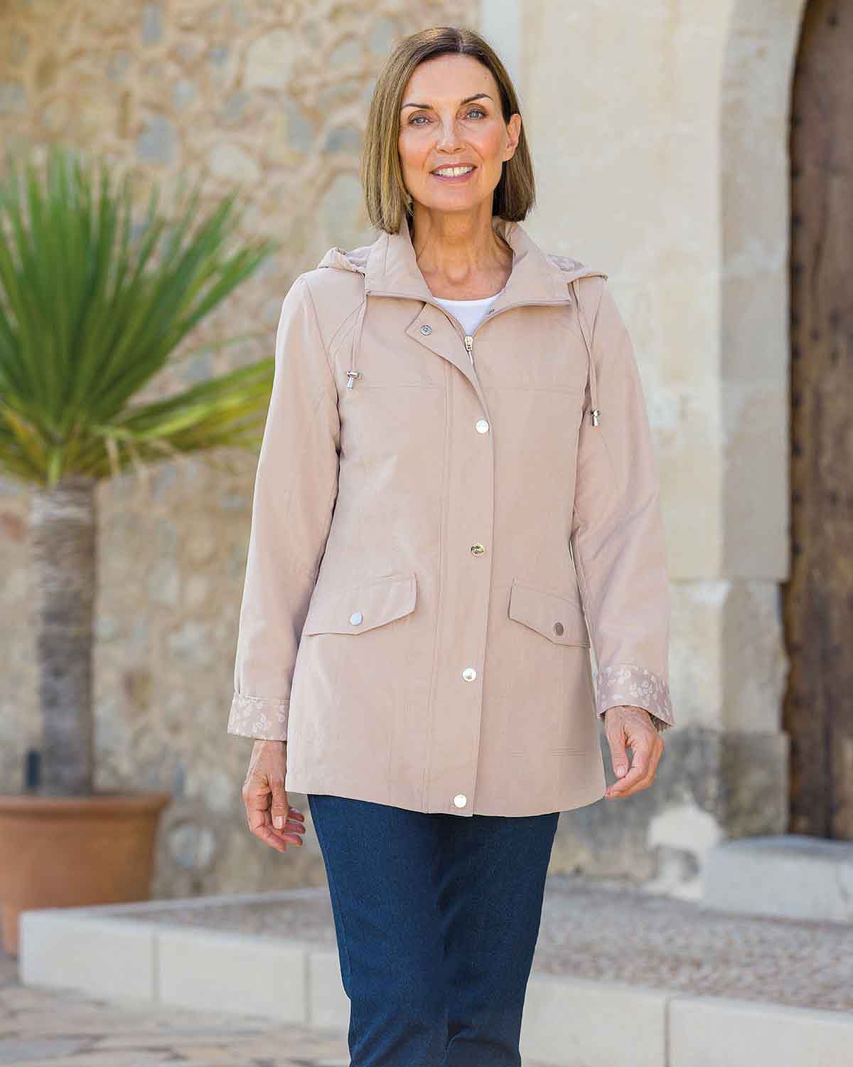 Tilda Showerproof Coat - Latte - Country Collection