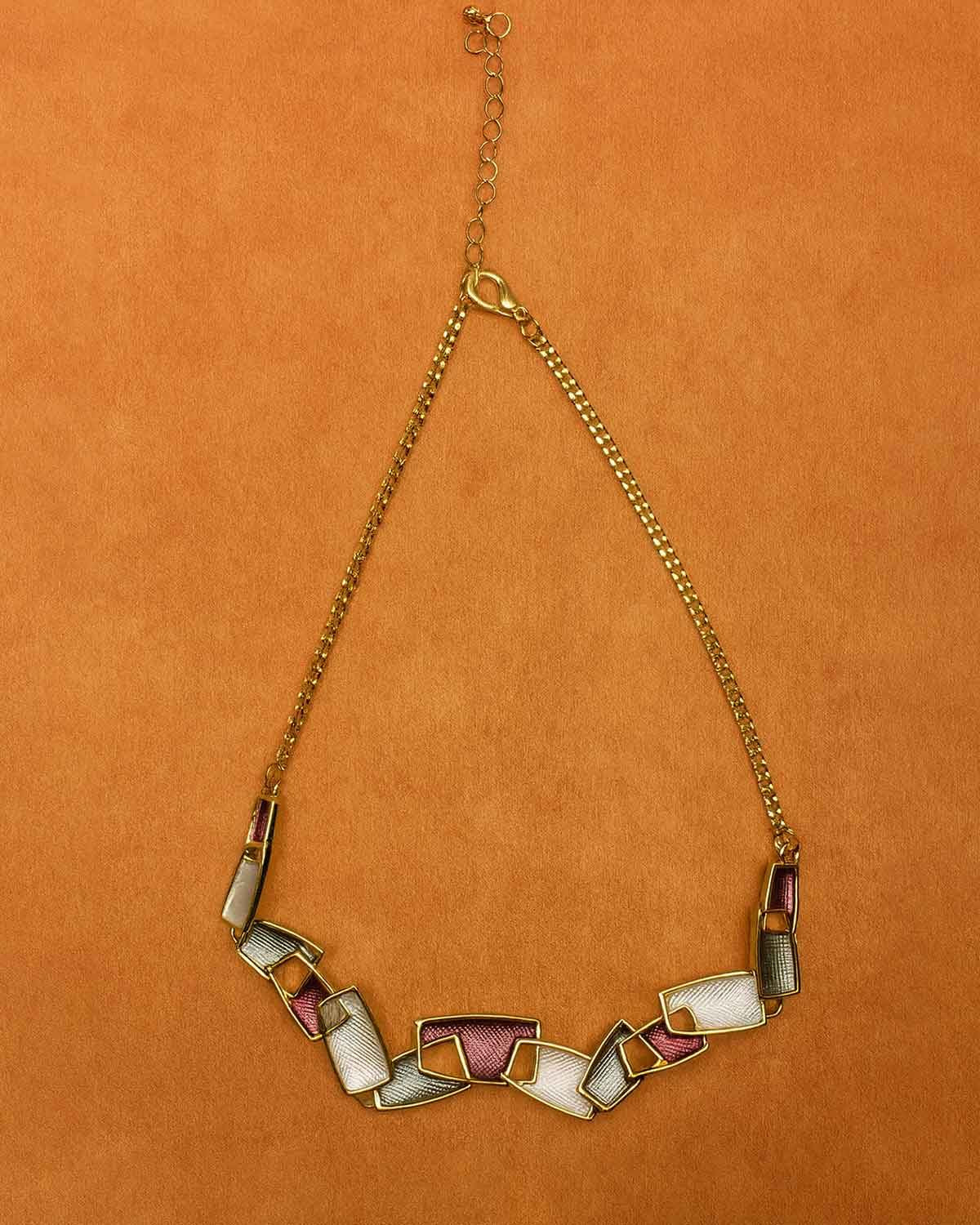 Cecilia Multi-Coloured Enamel Ladies Necklace - Country Collection