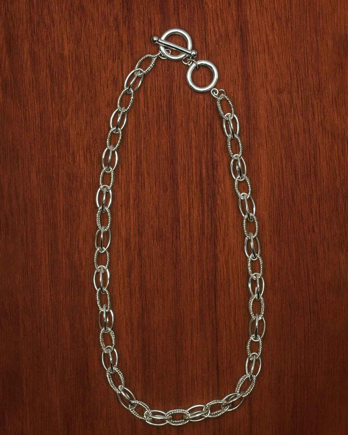 Alexia Silver Effect T-Bar Ladies Necklace - Country Collection