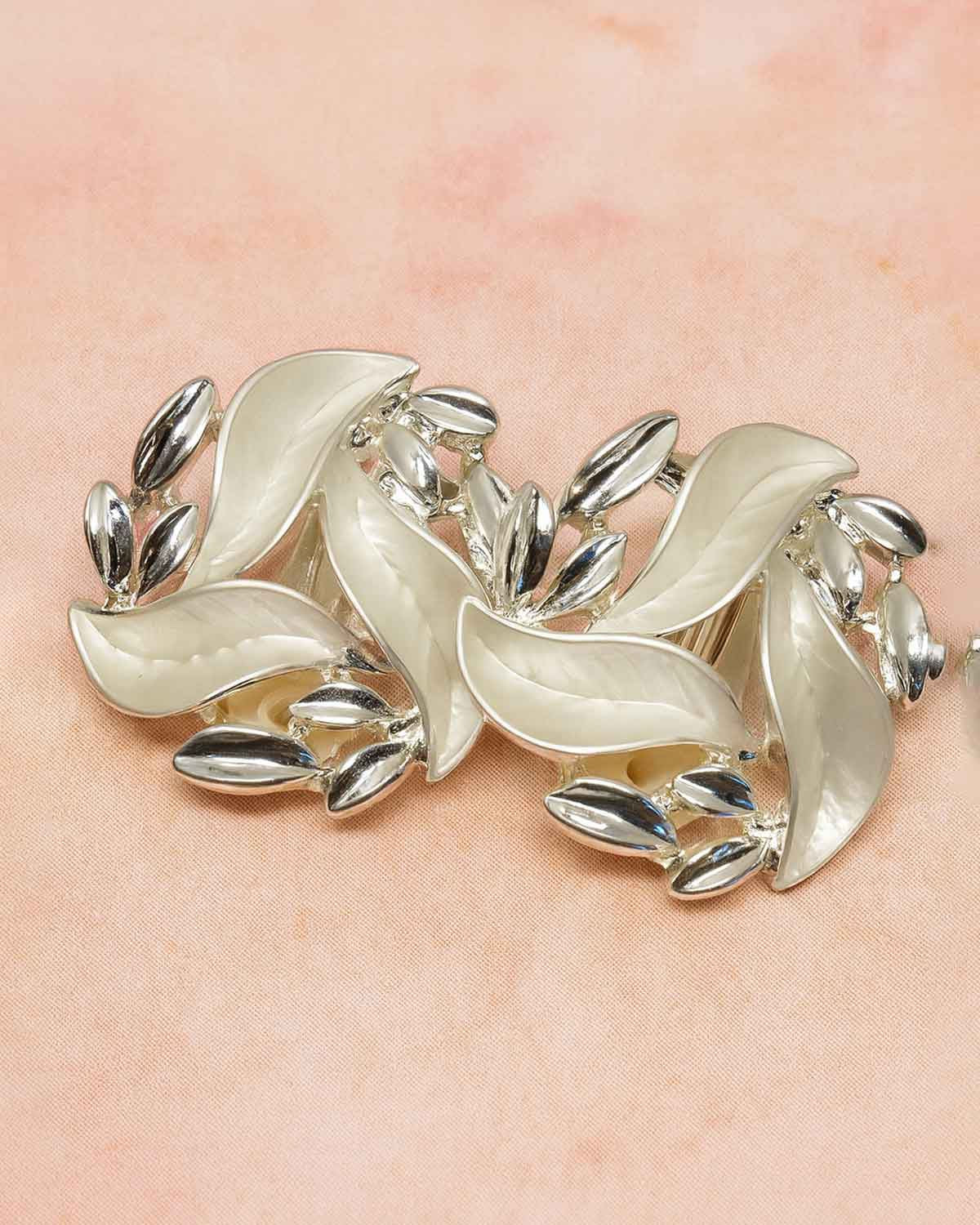 Cora Silver Effect Clip-On Ladies Earrings - Country Collection