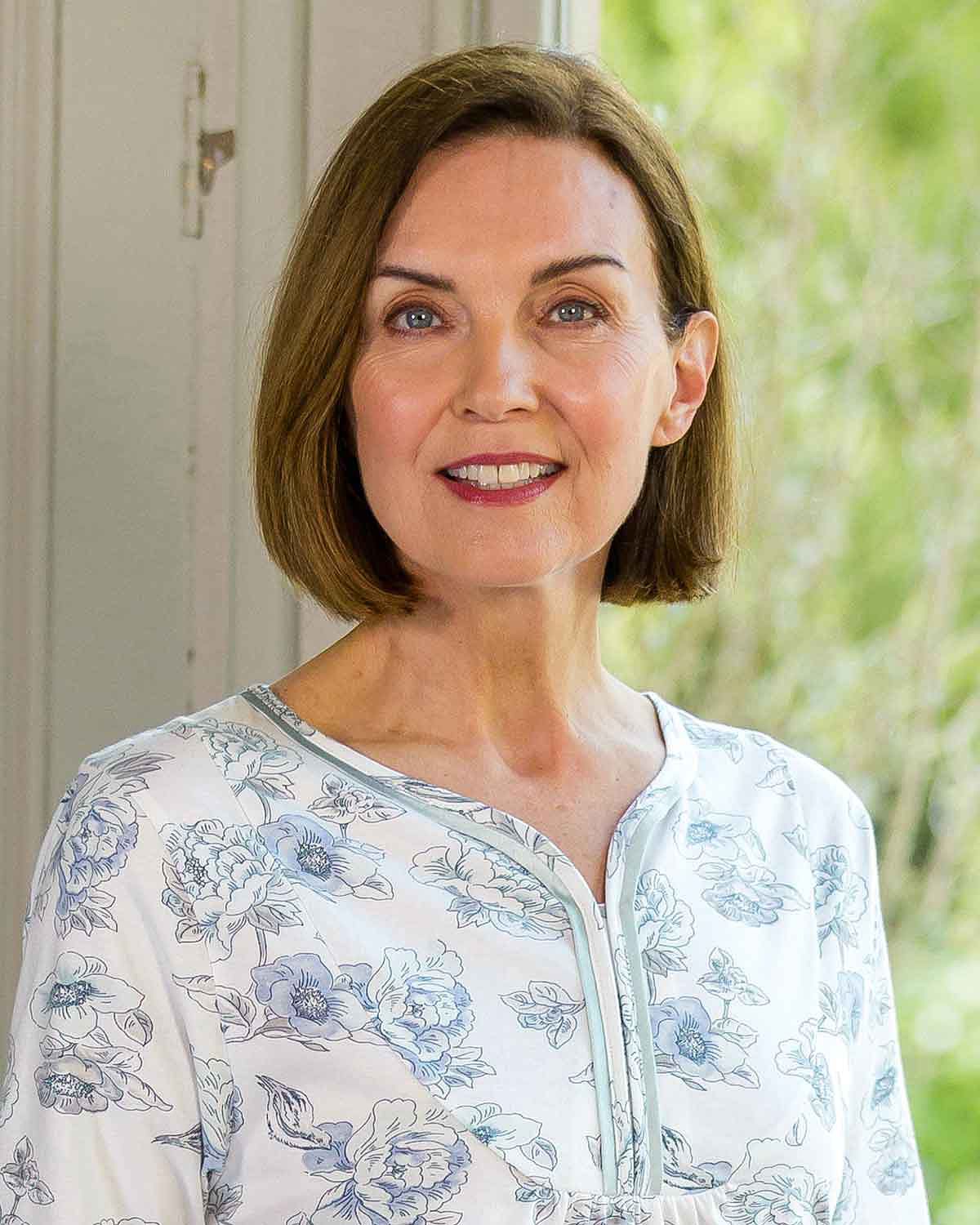 Yasmin Floral Pure Cotton Short Sleeve Pyjamas - Image 2 - Country Collection