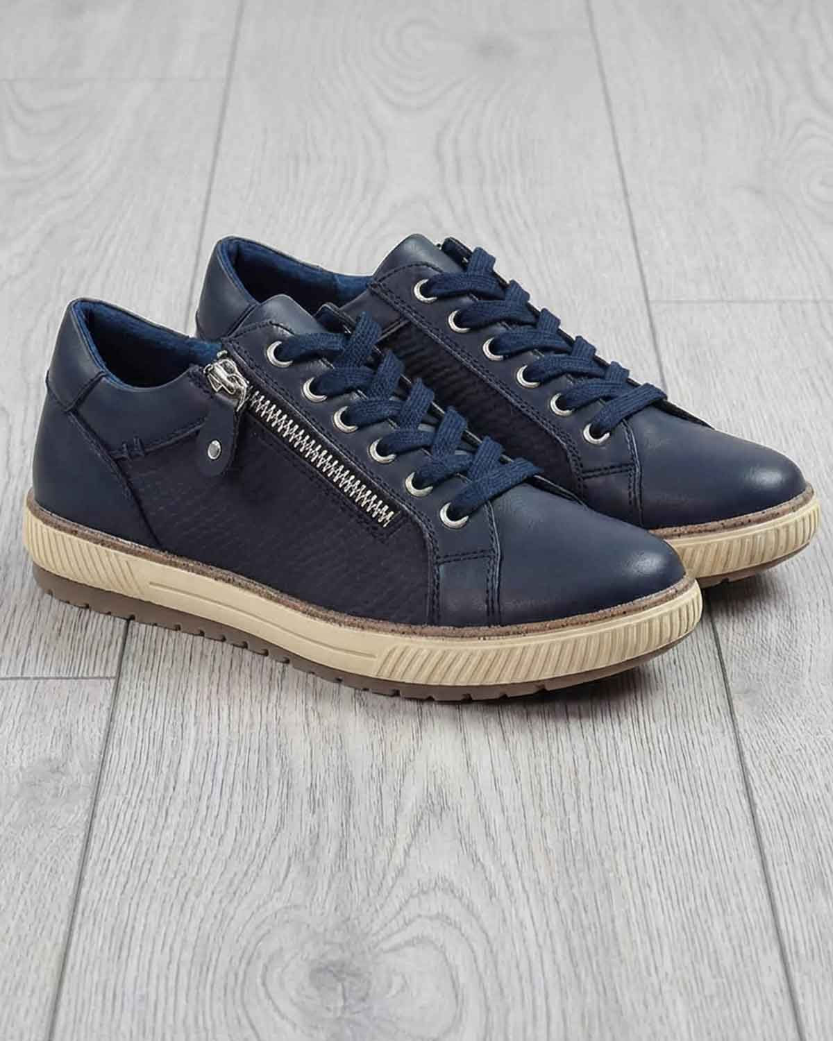 Lunar Shaka Slip On Trainer - Navy - Country Collection