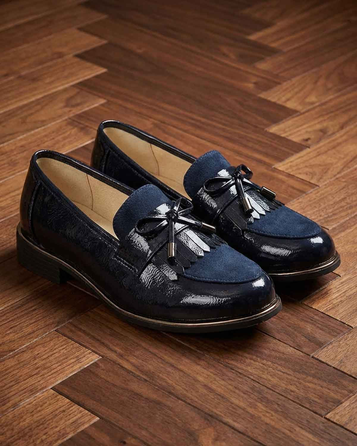 Lunar Cheska Slip On Shoe - Navy - Country Collection