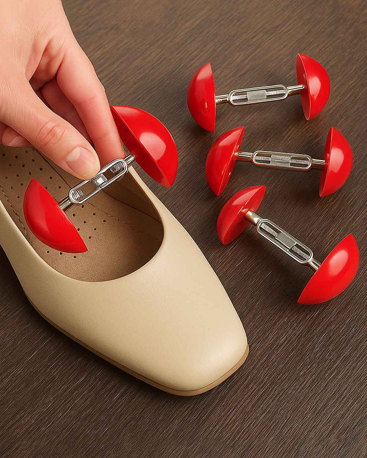Set of 4 Adjustable Width Shoe Stretchers - Country Collection
