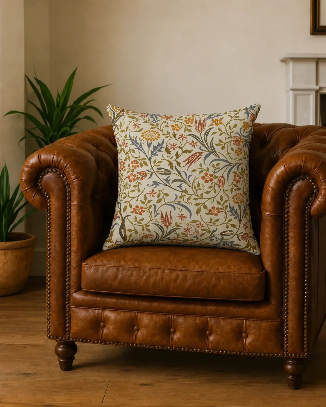 Pure Cotton Printed Cushions - Flora