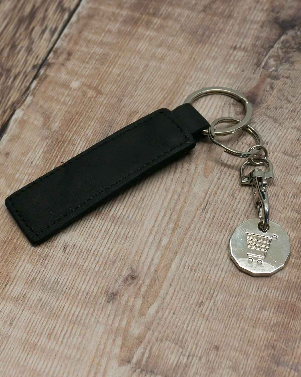 Leather Keyring & Trolley Coin Set - Image 2 - Country Collection