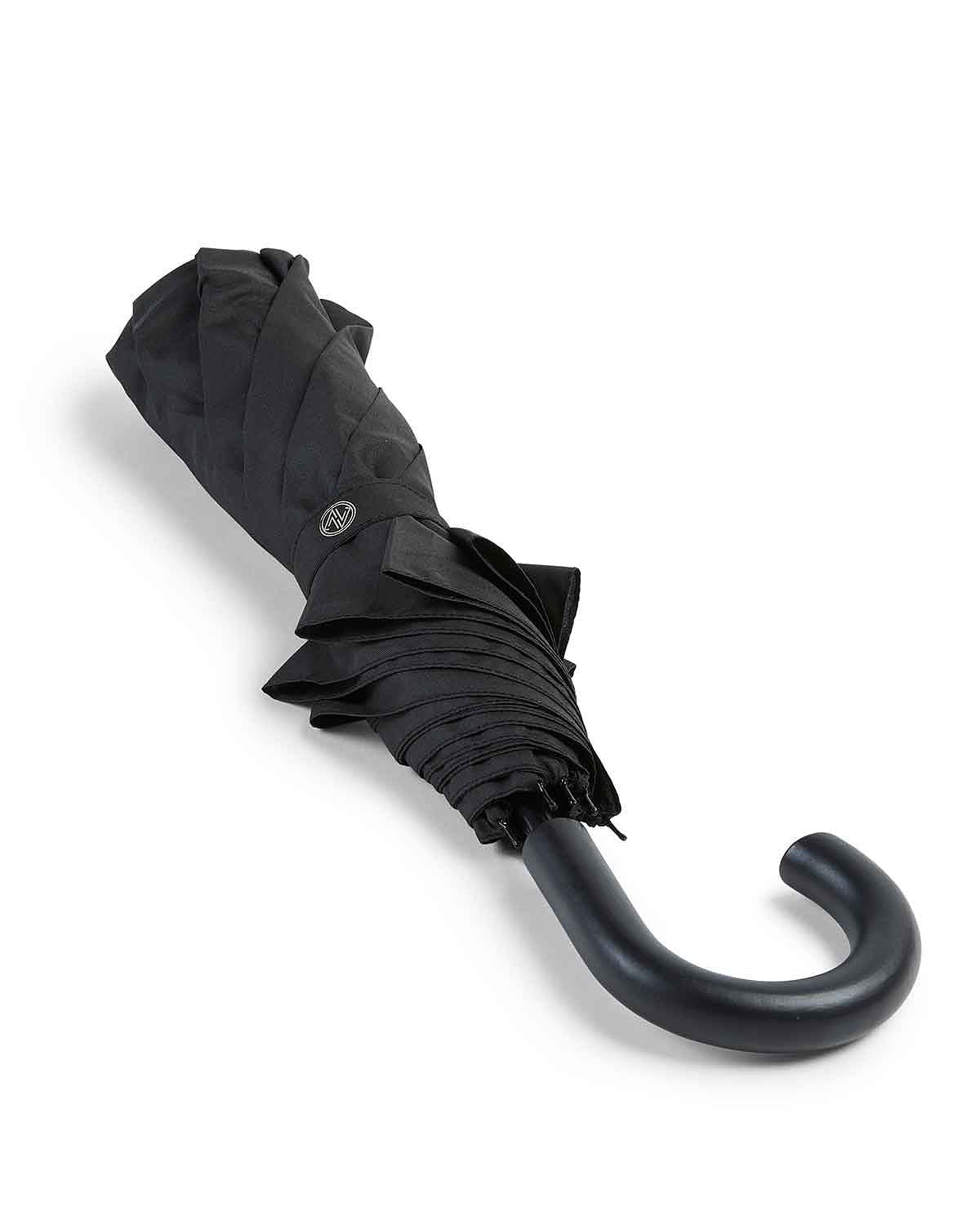 Ziggy Crook-Handle Black Small Folding Umbrella - Image 2 - Country Collection
