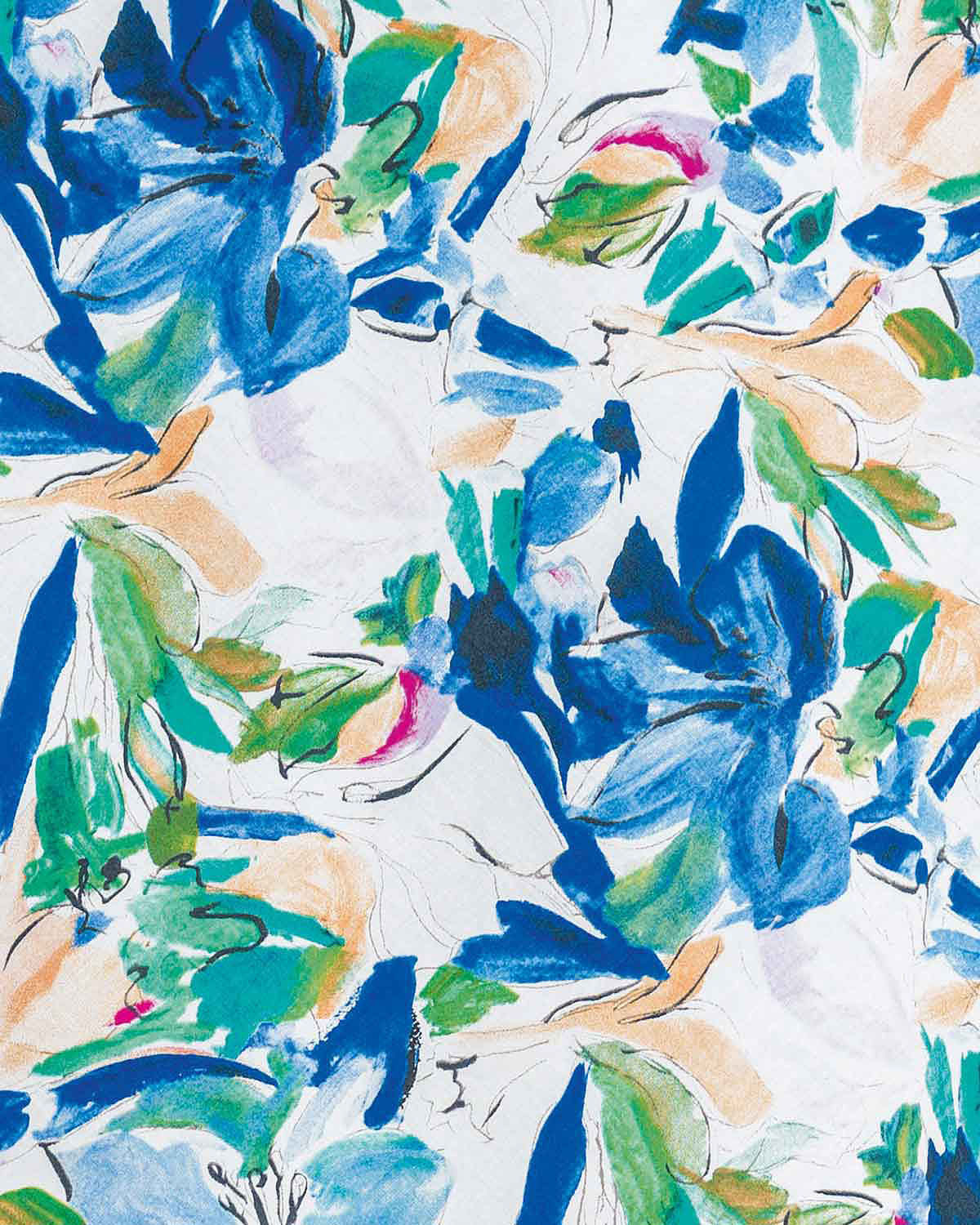 Gemma Floral Bias Cut Pure Cotton Skirt - Image 3 - Country Collection