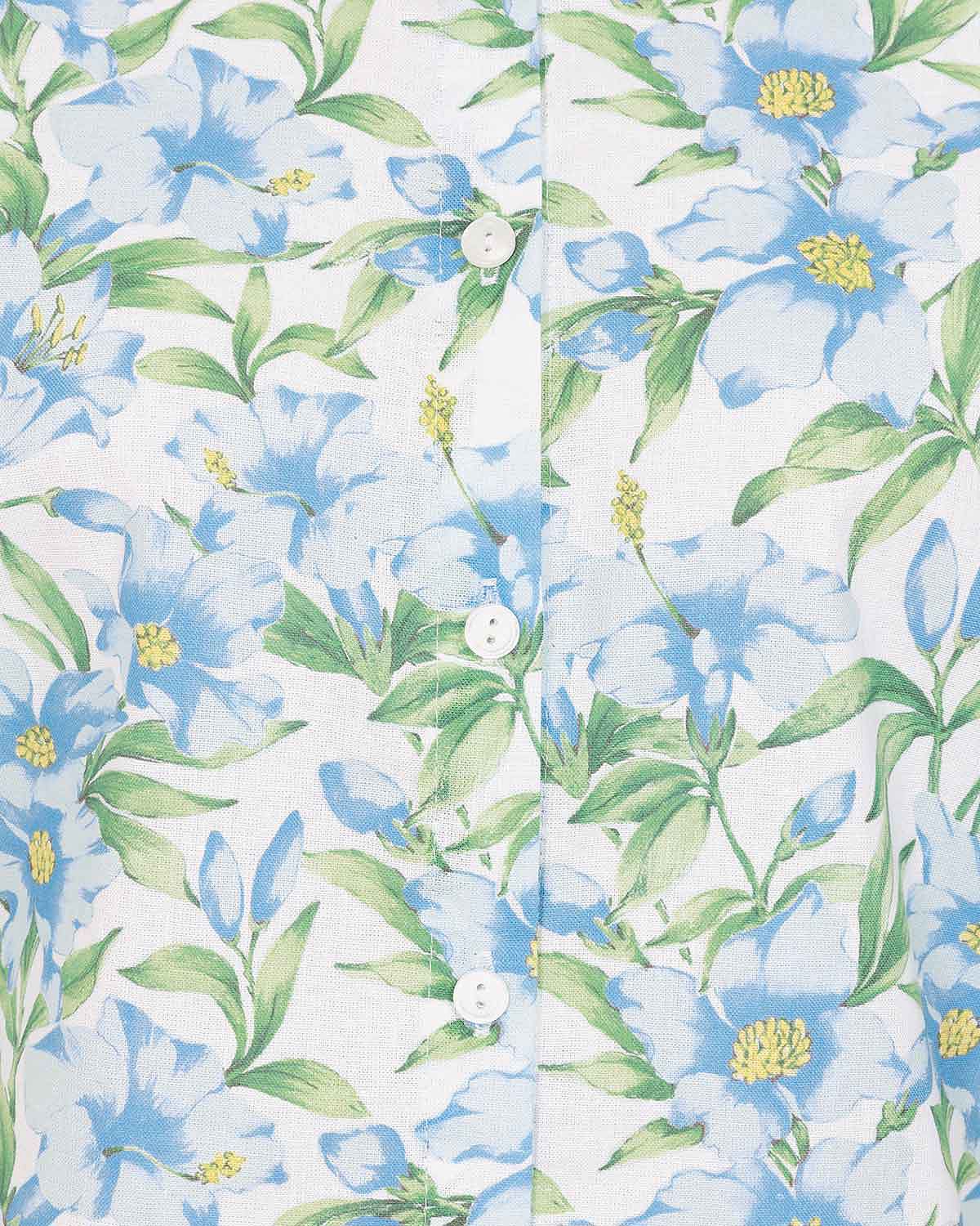 Cassidy Floral Pure Cotton Short Sleeve Blouse - Image 4 - Country Collection
