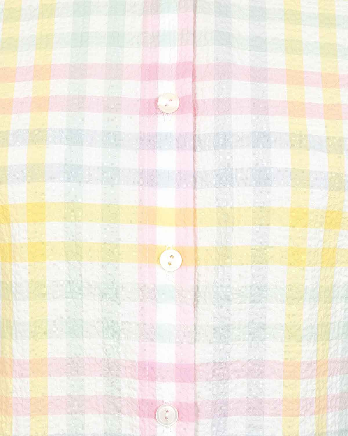 Merrill Checked Cotton Mix Short Sleeve Blouse - Image 4 - Country Collection