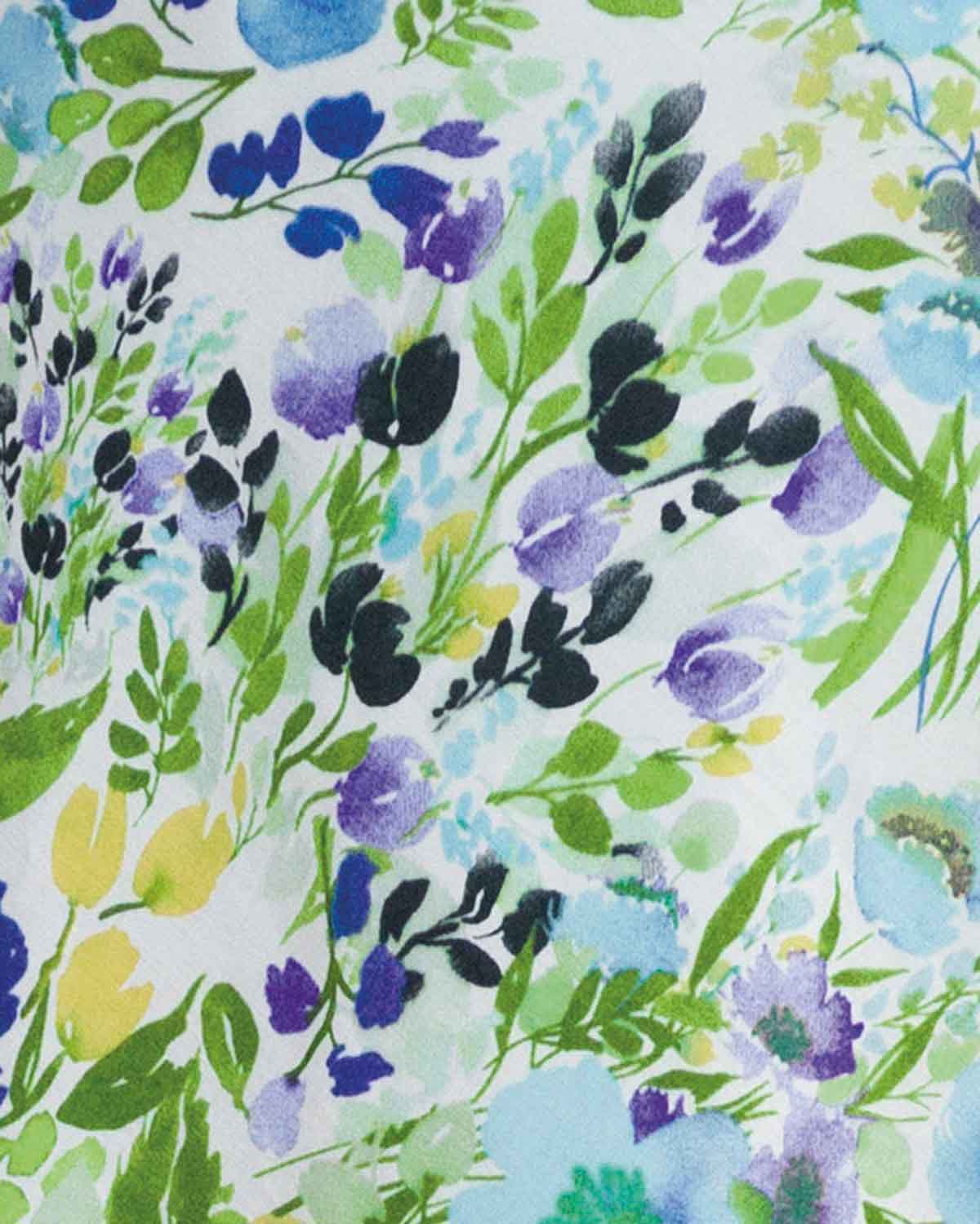 Kerrie Floral Pure Cotton Lawn Short Sleeved Blouse - Image 4 - Country Collection