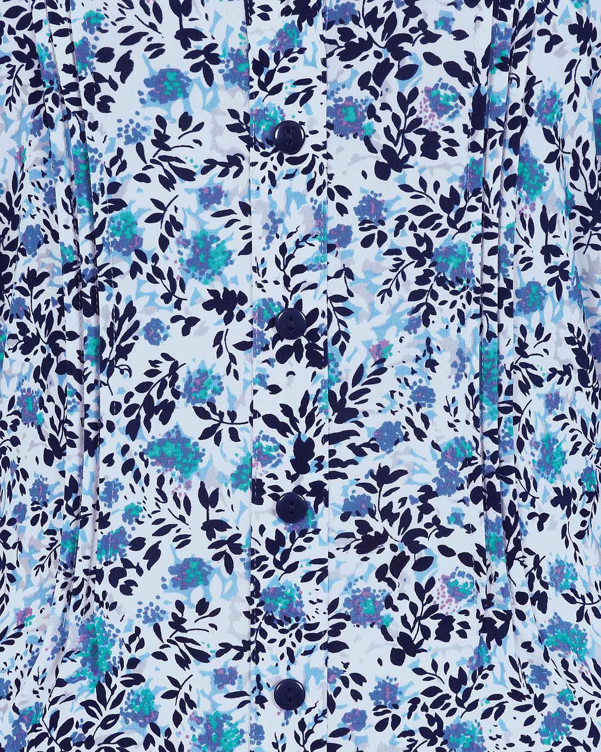 Julianna Floral Pintuck 3/4 Sleeved Blouse - Image 4 - Country Collection
