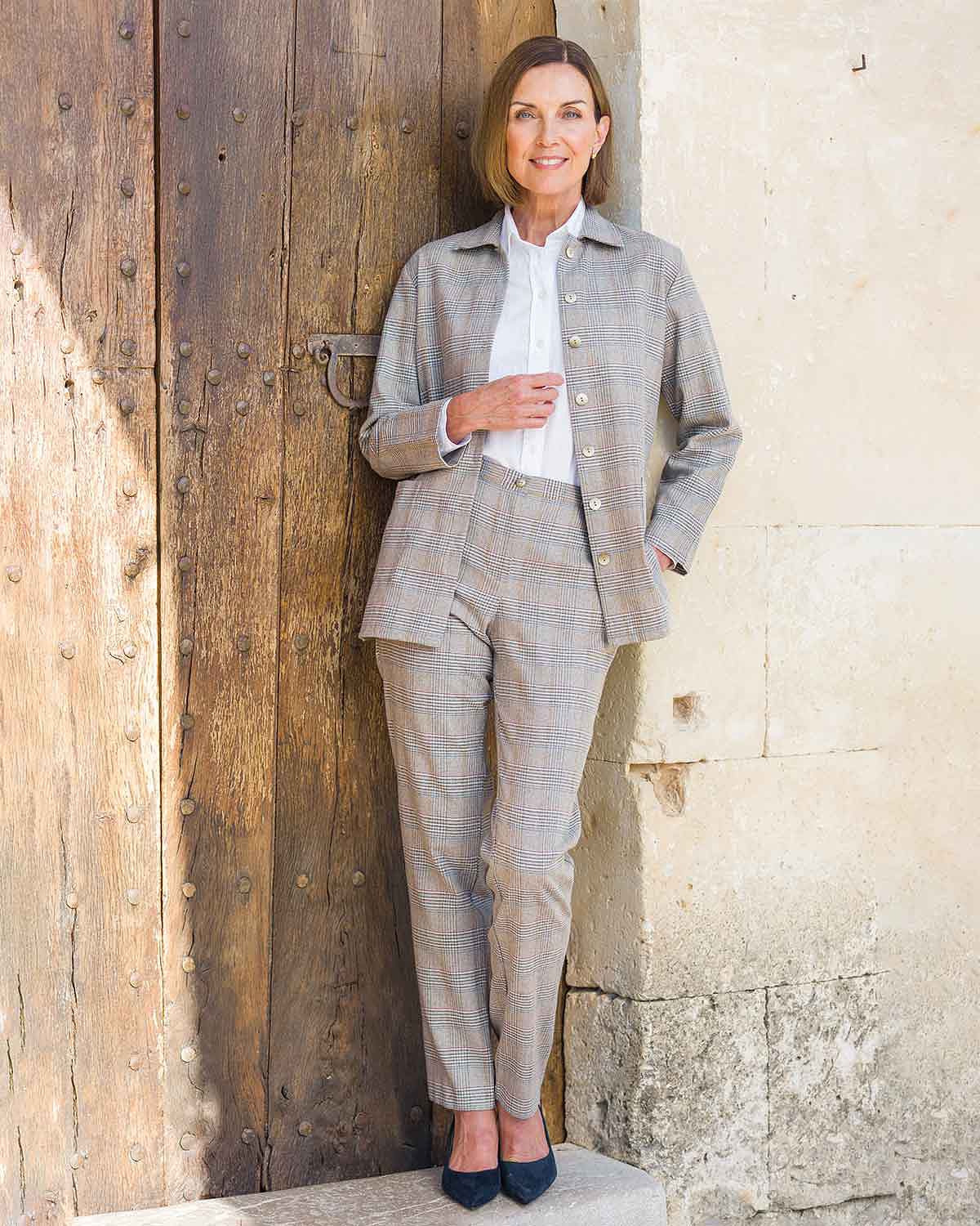 Mallory Checked Wool Mix Jacket - Image 2 - Country Collection