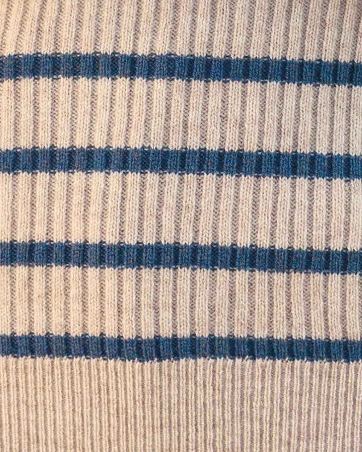 Amira Natural Striped Pure Lambswool Slipover - Image 3 - Country Collection