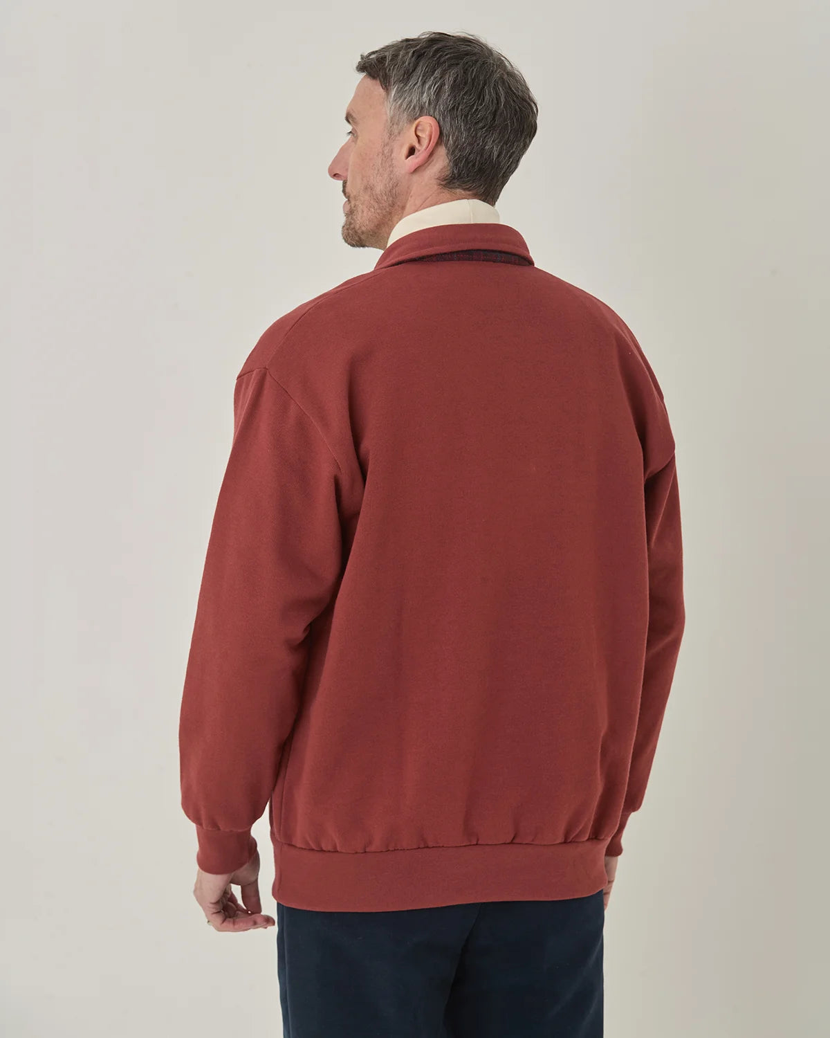 Trimmed Sweatshirt - Rust