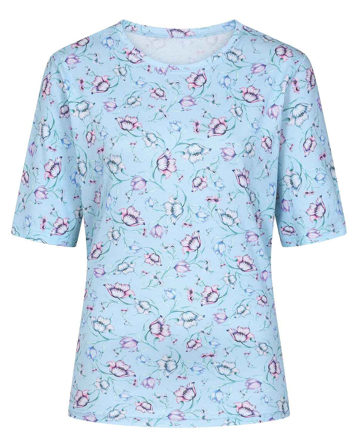 Liana Floral Short Sleeved Cotton Leisure Top - Image 3 - Country Collection