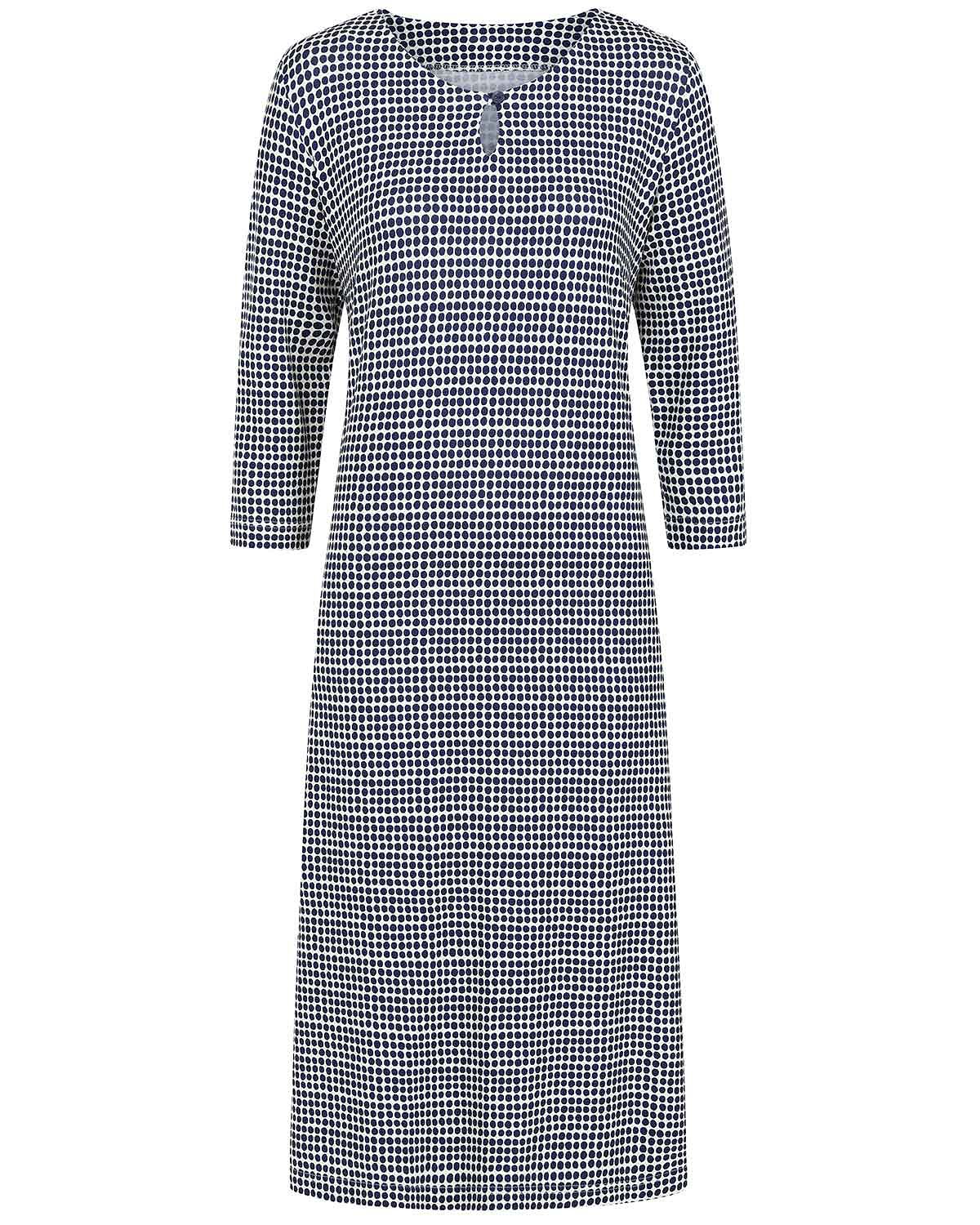 Valentina Patterned Viscose Pull On 3/4 Sleeved Dress - Image 3 - Country Collection