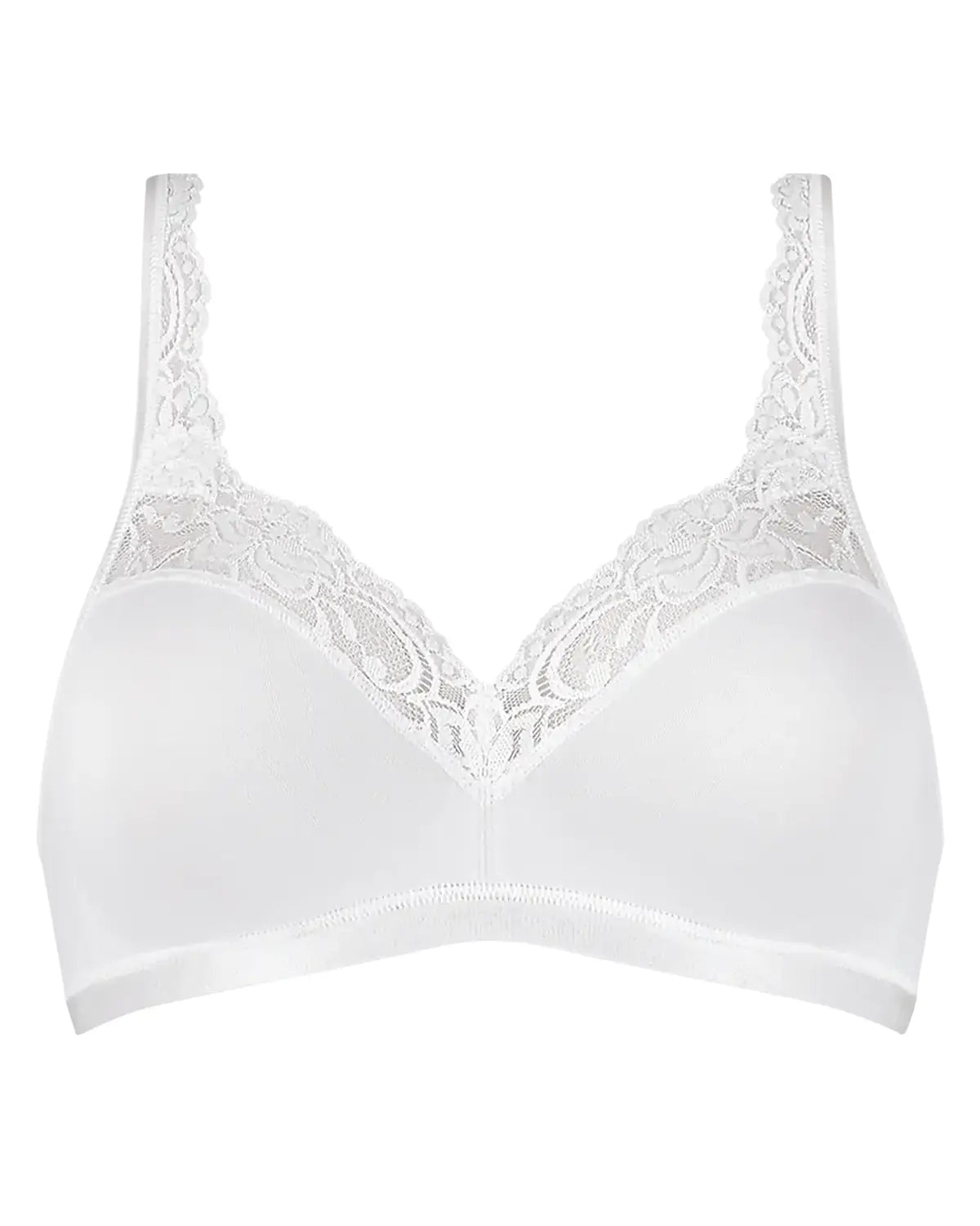 Sloggi Romance Cotton Non-Wired Bra – White