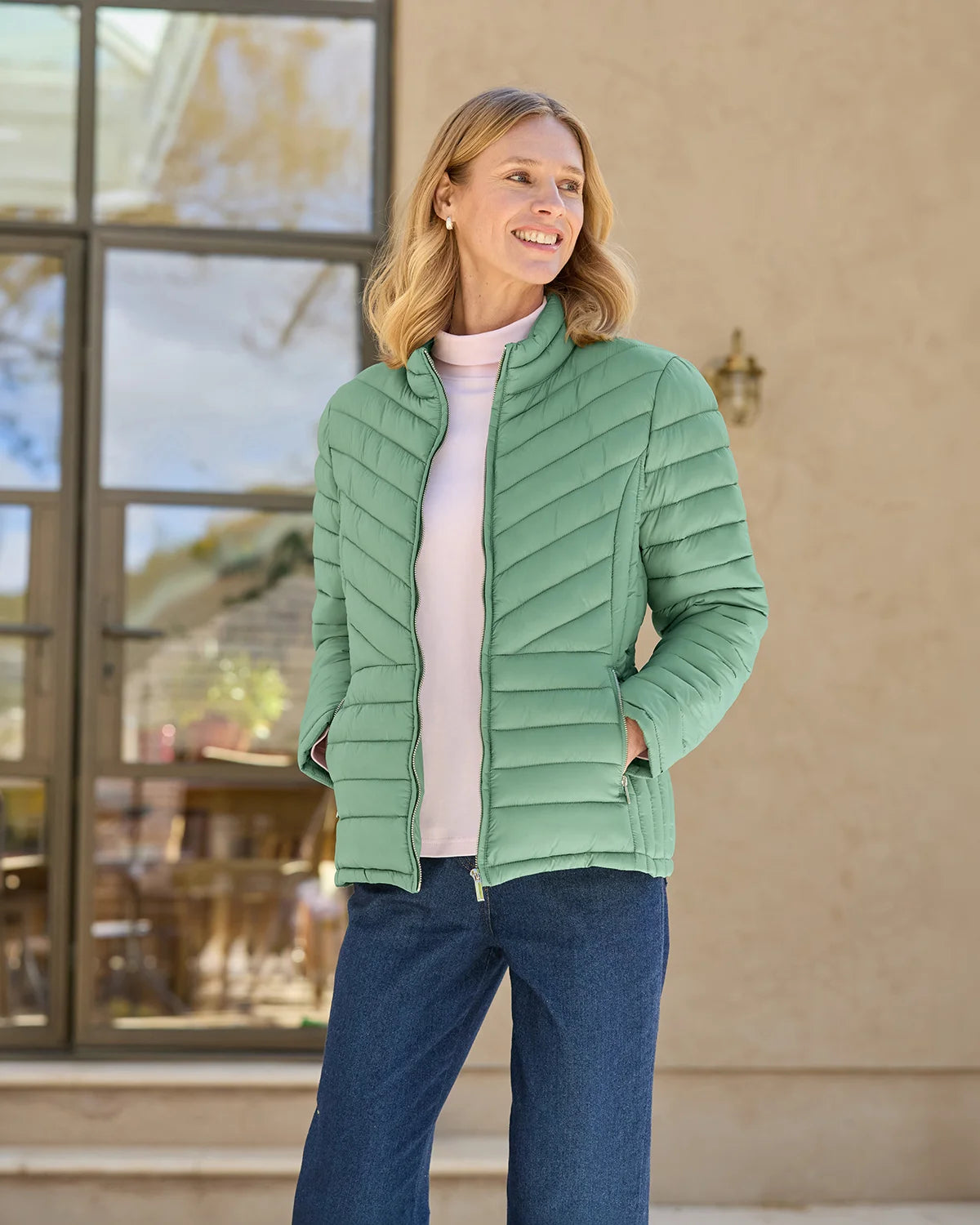Lightly Padded Quilted Jacket