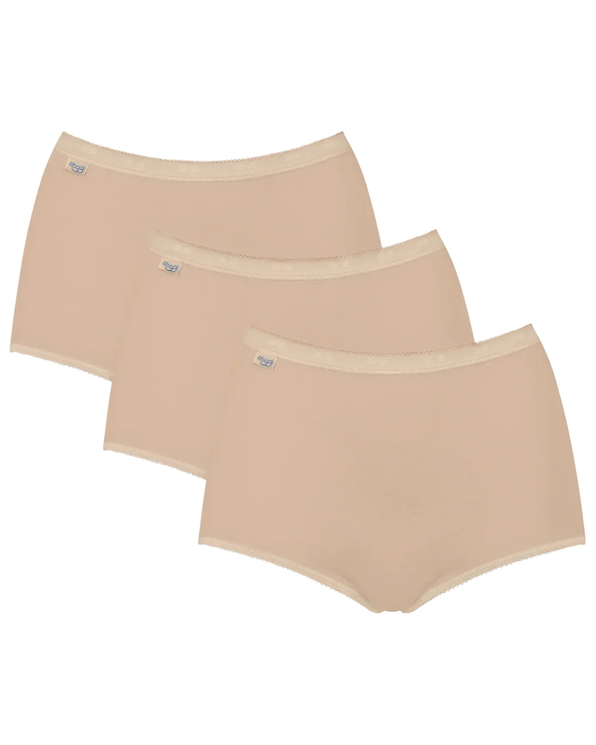 Sloggi Women’s Maxi Briefs – Beige (3 Pack)