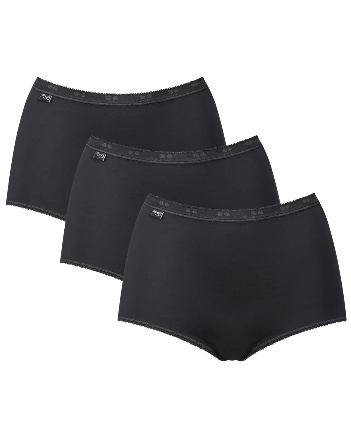 Sloggi Women’s Maxi Briefs – Black (3 Pack)