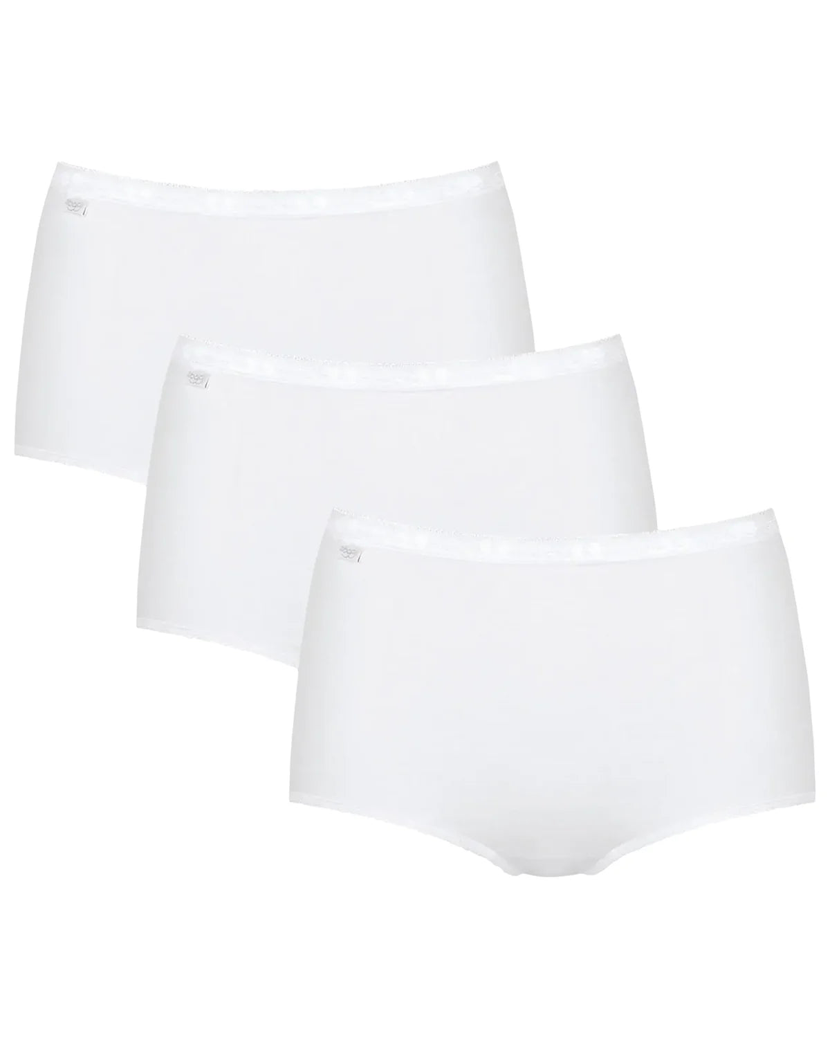 Sloggi Women’s Maxi Briefs – White (3 Pack)