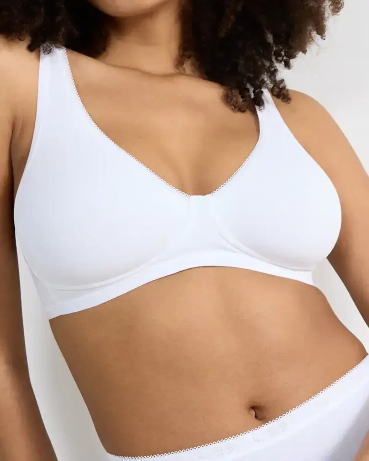 Sloggi Basic+ Cotton Non-Wired Soft Bra – White