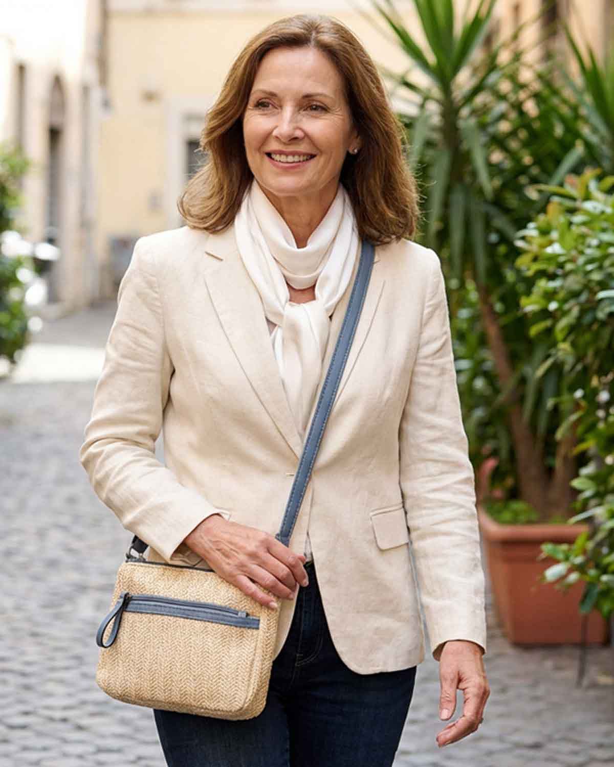 Mina Fabric Across The Body Handbag - Country Collection